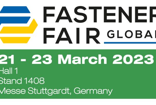 Fastener Fair Global – 21-23 March 2023 Messe Stuttgart – Germany